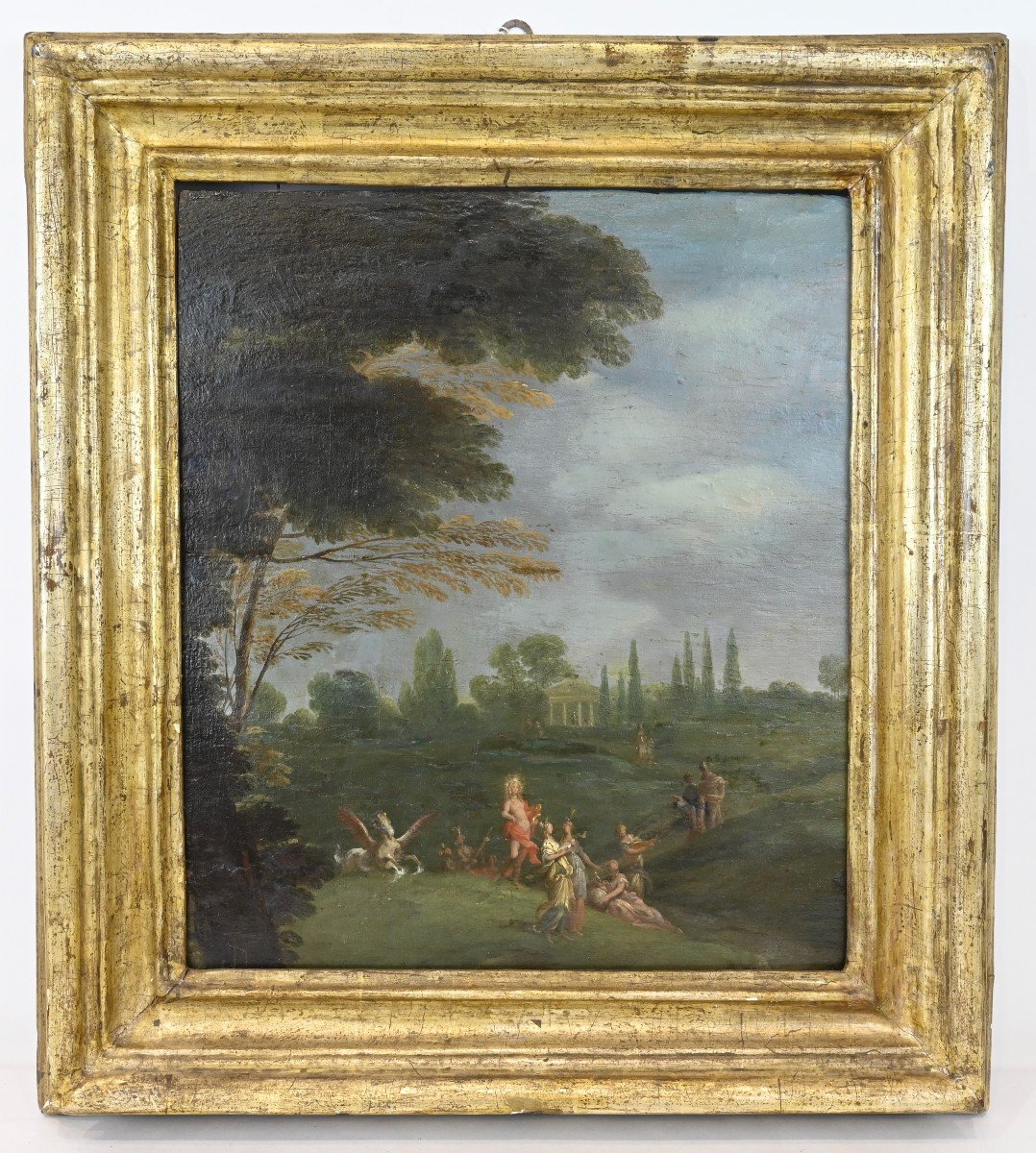 Scène Pastorale - Huile Sur Toile - XVIIIe Siècle